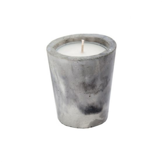 marbled concrete candle